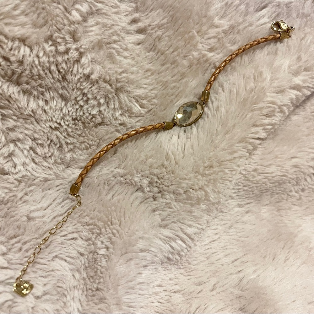 Swarovski leather crystal bracelet